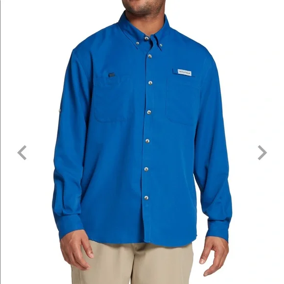 フィールドアンドストリーム メンズ シャツ Field & Stream Men's Latitude II Long Sleeve Button Down Shirt - True Blue Field & Stream | Shirts | Field Stream Mens Latitude Ii Long